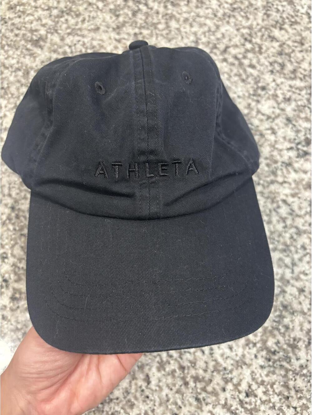 Athleta Black Adjustable Baseball Cap